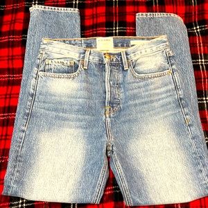 Frame denim rigid re release mom jeans